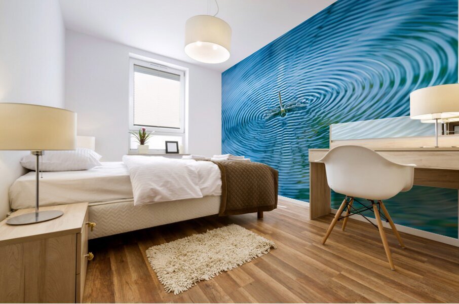 Dragonfly on Water Mural print