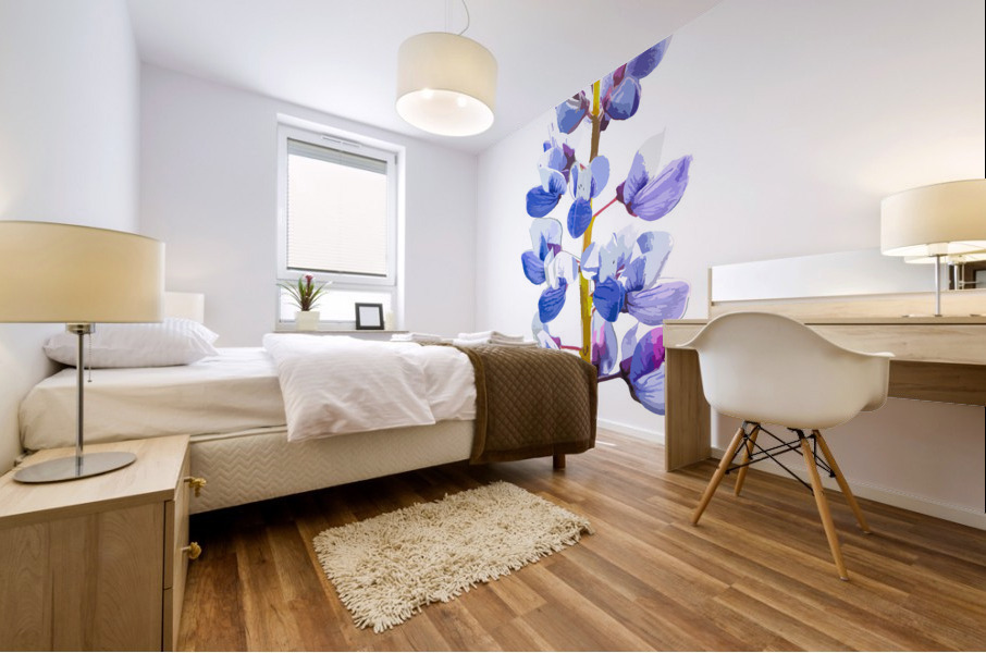 Wild Lupine Mural print