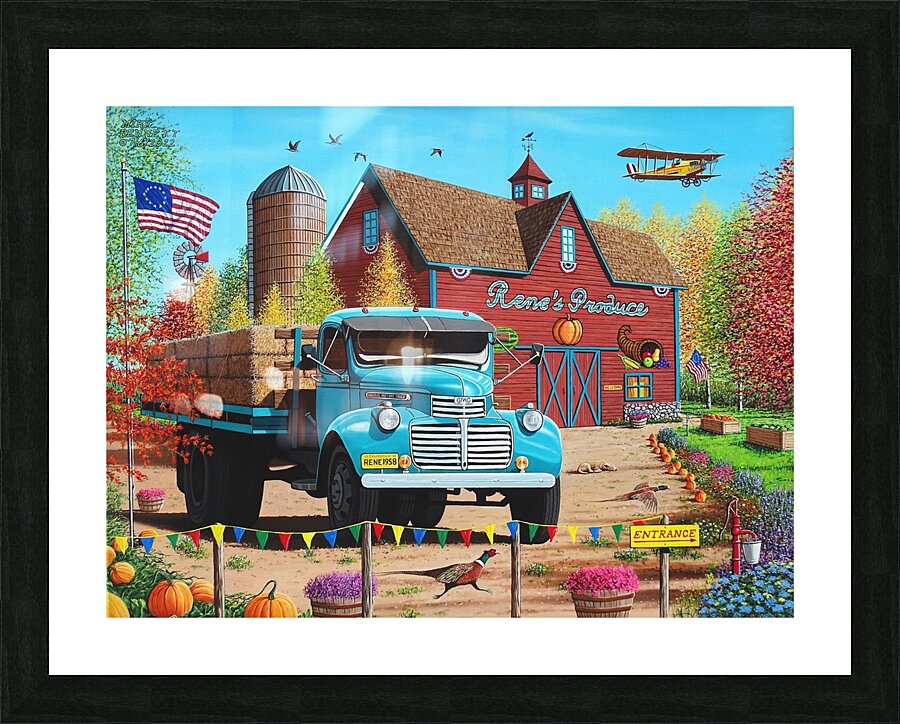 Renes Produce   Picture Frame print