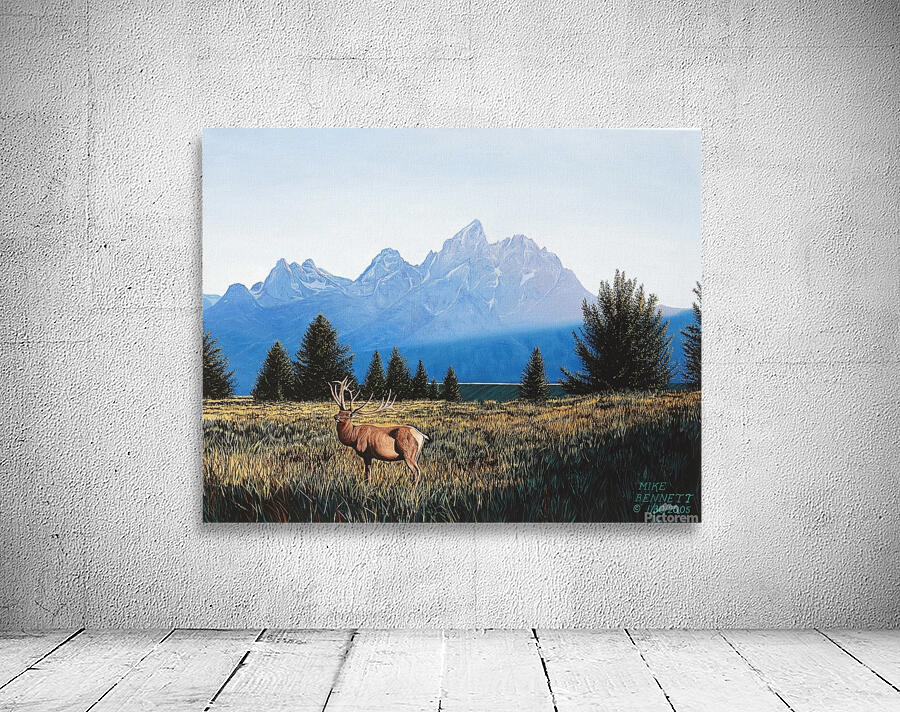 Teton Sunset in the Fall     Wall Preview