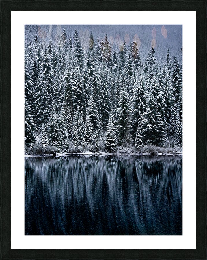 Frosted Mirror  Picture Frame print