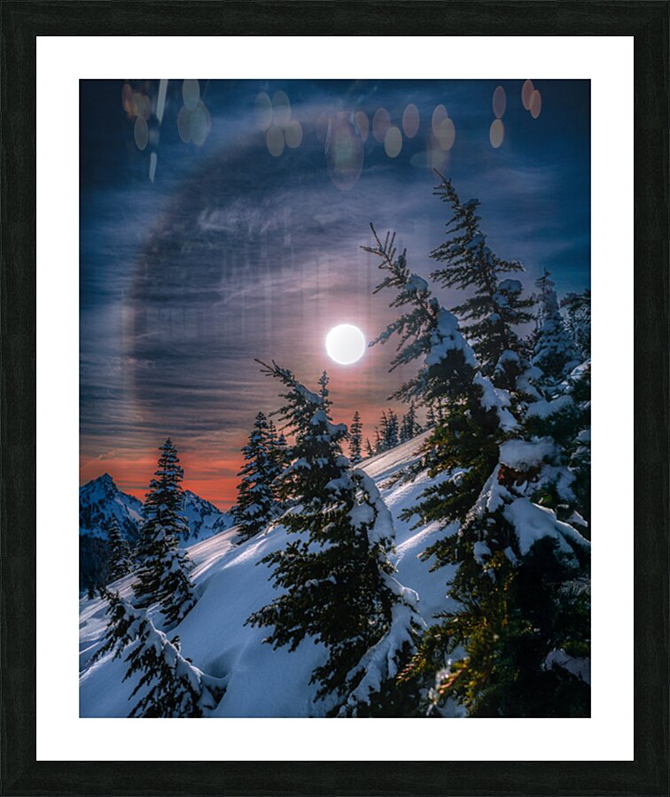 Ice bends the Light  Picture Frame print