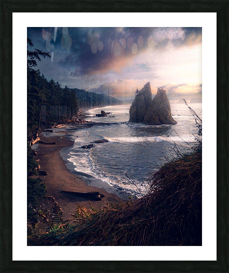 Rialto Beach daydream  Picture Frame print
