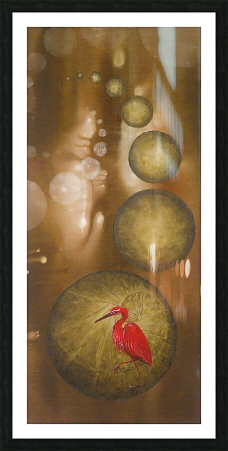 Red Heron Picture Frame Printing