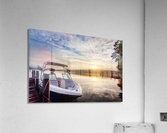 Dramatic Summer sunrise on lake Acrylic Print