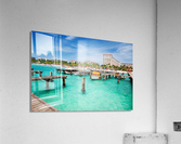 Busy Palm Beach Acrylic Print