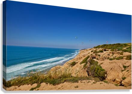 Cliffs at Torrey Pines Canvas Print