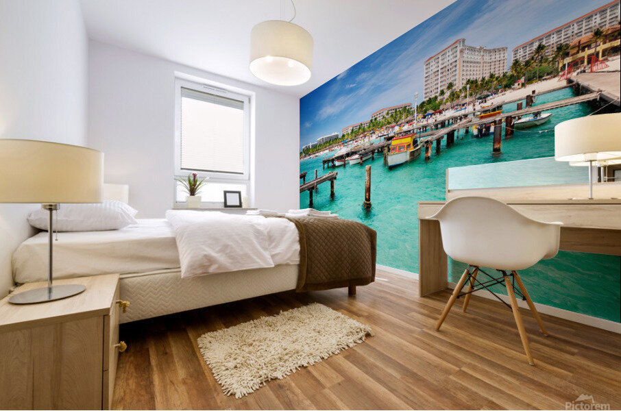 Busy Palm Beach Mural print