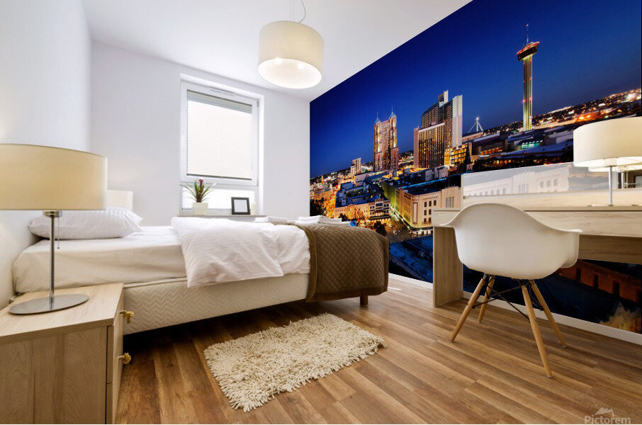 San Antonio skyline Mural print