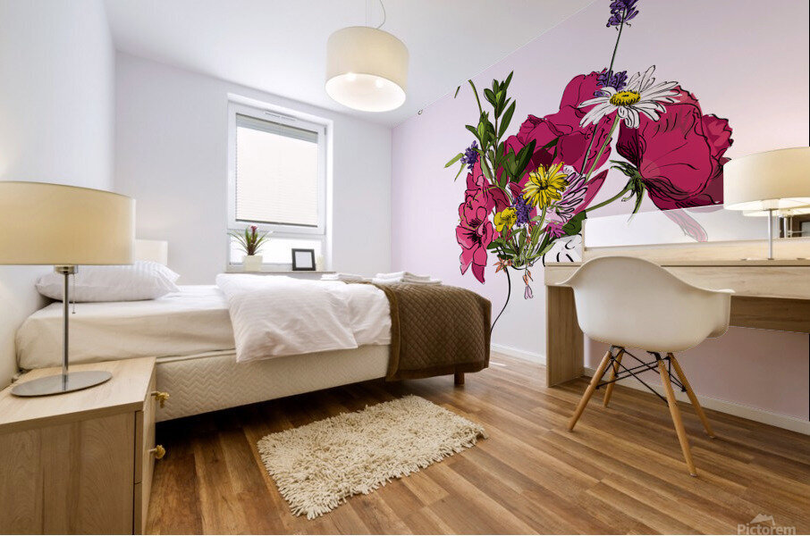 Spring flowers Mural print