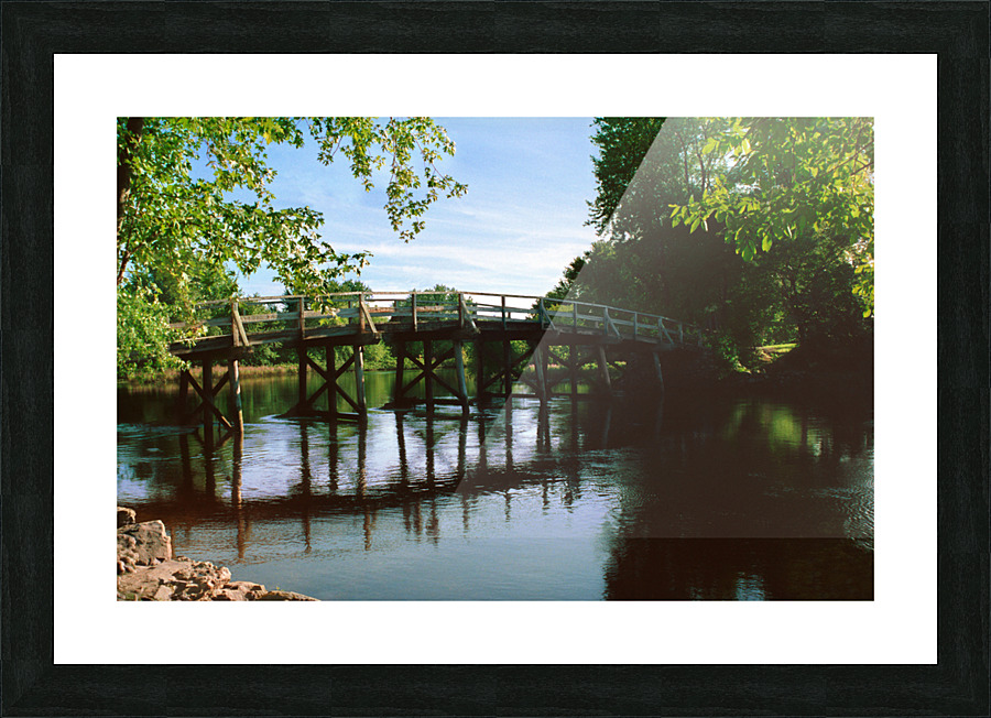 Concord river bridge 2020 Picture Frame print