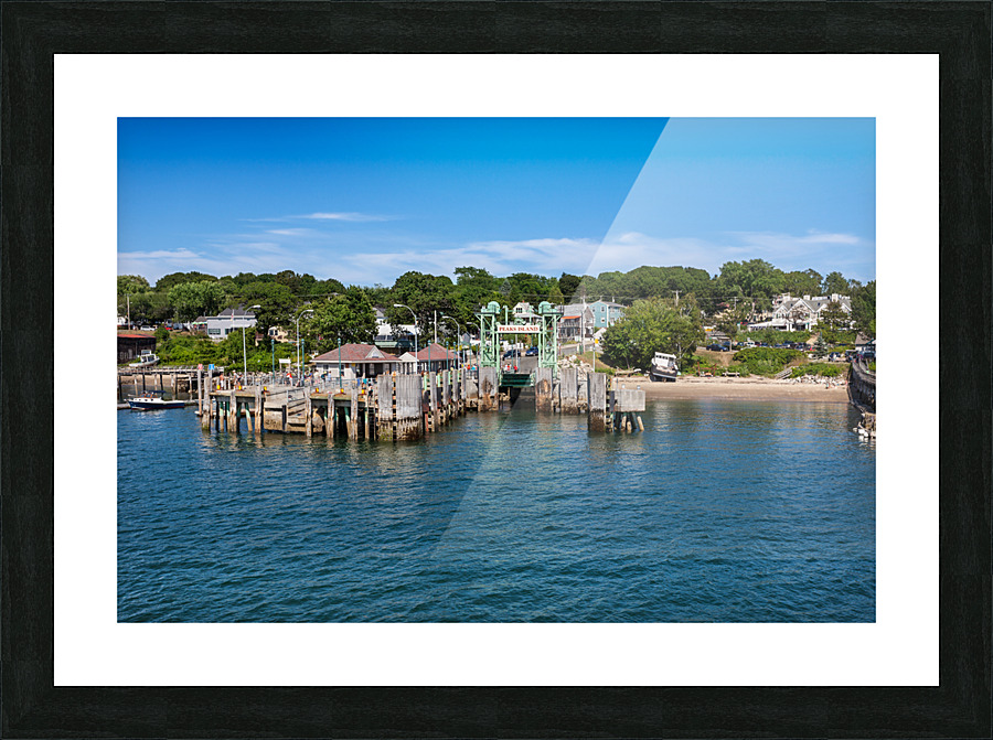Ferry dock Picture Frame print