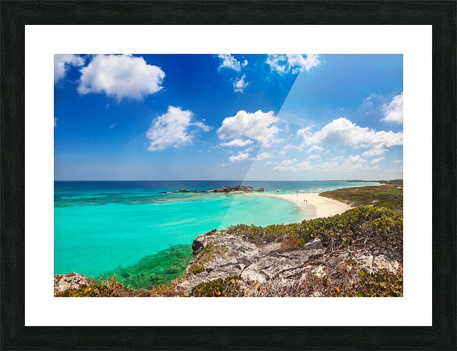 Dragon Cay from the cliffs Picture Frame print