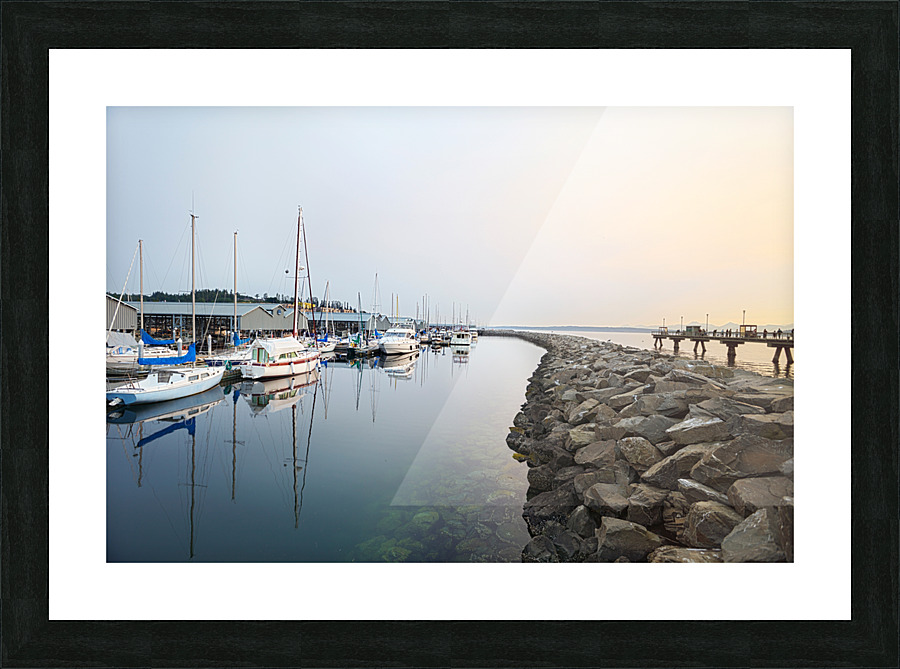 Twilight marina Picture Frame print
