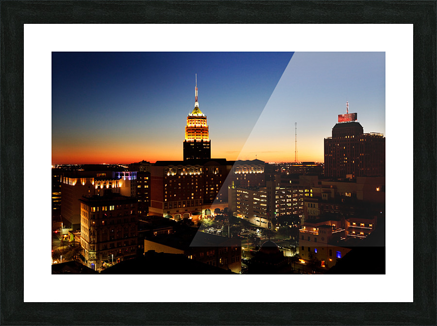 San Antonio skyline Picture Frame print