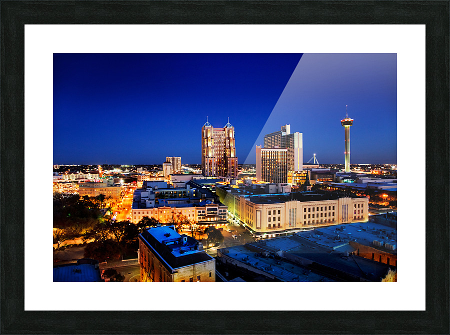 San Antonio skyline Picture Frame print