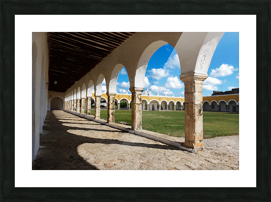 Convent courtyard Picture Frame print