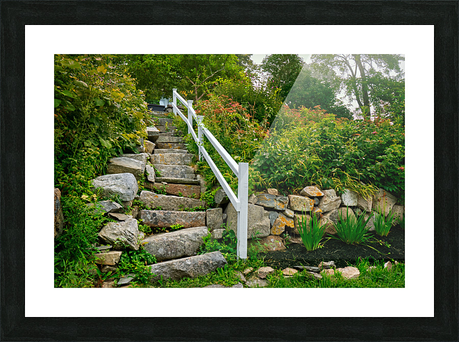 Higgledy piggledy steps Picture Frame print