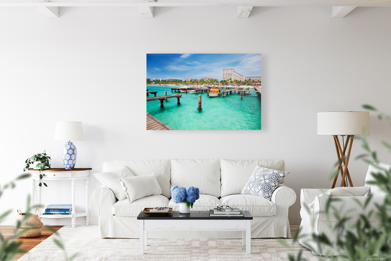 Busy Palm Beach Reproduction