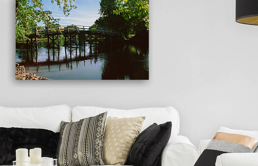 Concord river bridge 2020 by Jo Ann Snover