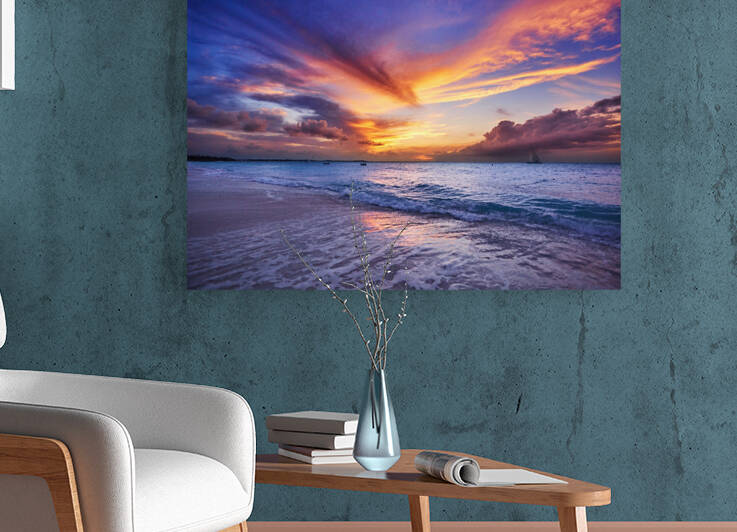 TCI Grace Bay Beach vivid sunset 140412 0071 by Jo Ann Snover