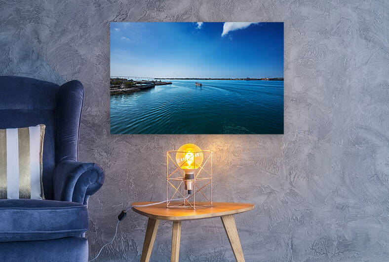San Diego Bay looking to Coronado Bridge 1904 by Jo Ann Snover