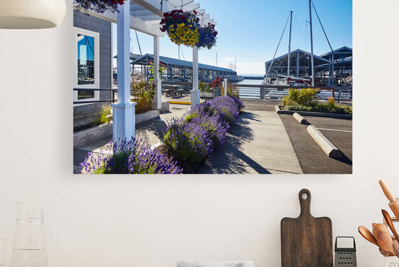 Edmonds boardwalk by marina 170708 0001 by Jo Ann Snover