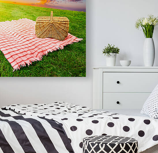 Picnic blanket & basket by Jo Ann Snover