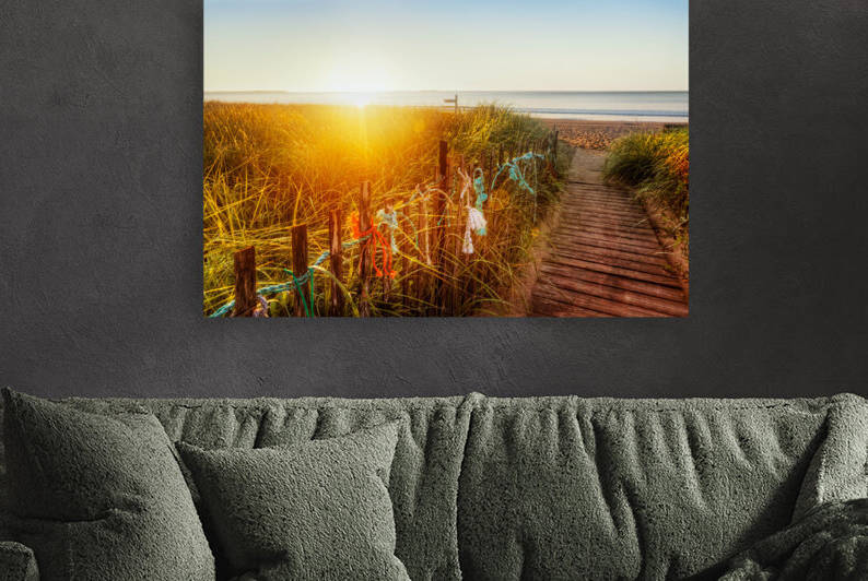 Sun on Maine bech by Jo Ann Snover