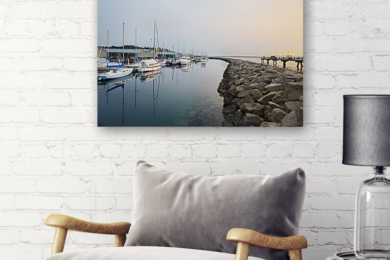 Twilight marina by Jo Ann Snover
