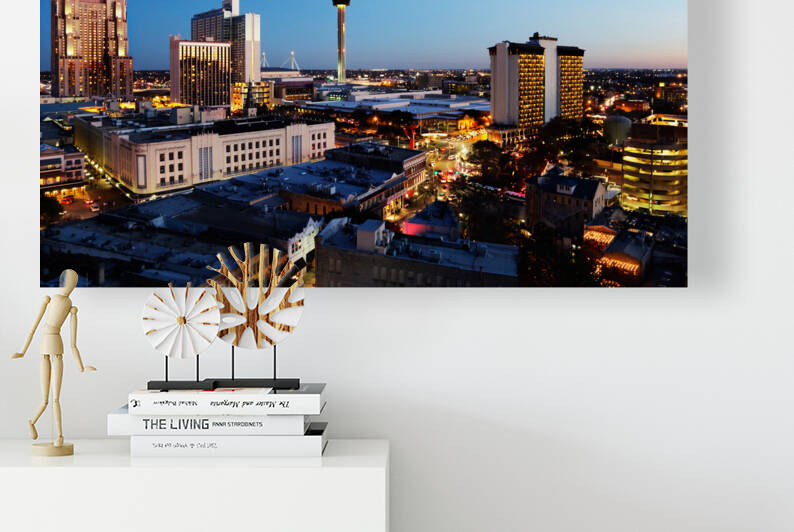 San Antonio skyline by Jo Ann Snover