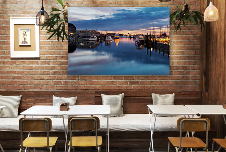 Dawn in Boston Harbor by Jo Ann Snover