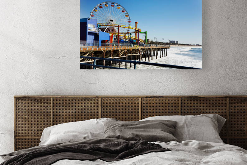 Santa Monica pier by Jo Ann Snover