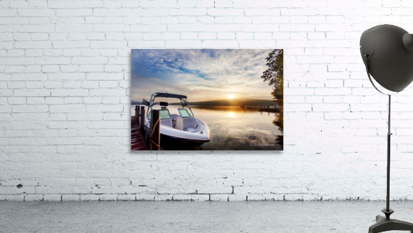 Dramatic Summer sunrise on lake Wall Preview