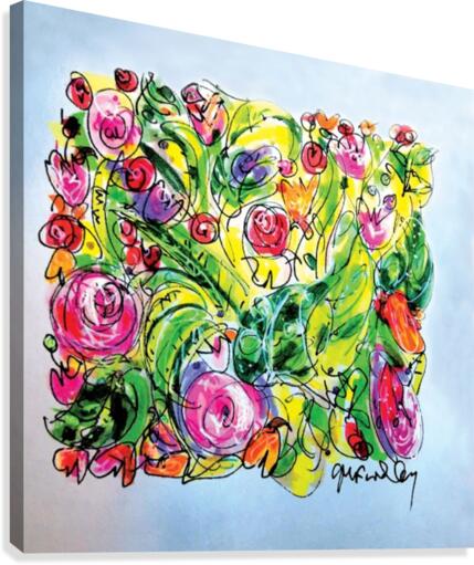 Floral Color Expression Canvas Print