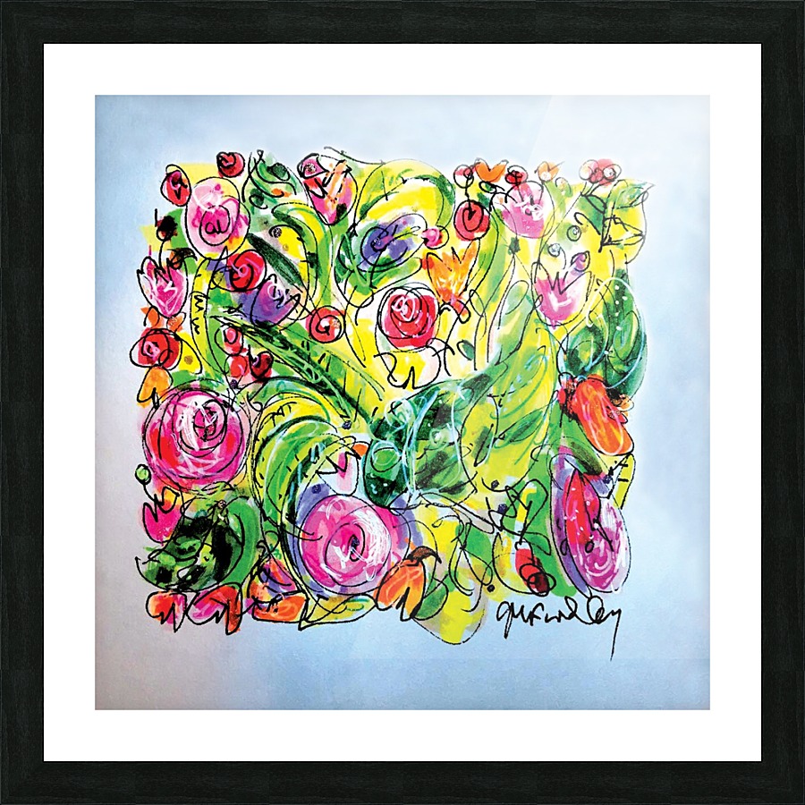 Floral Color Expression Picture Frame print
