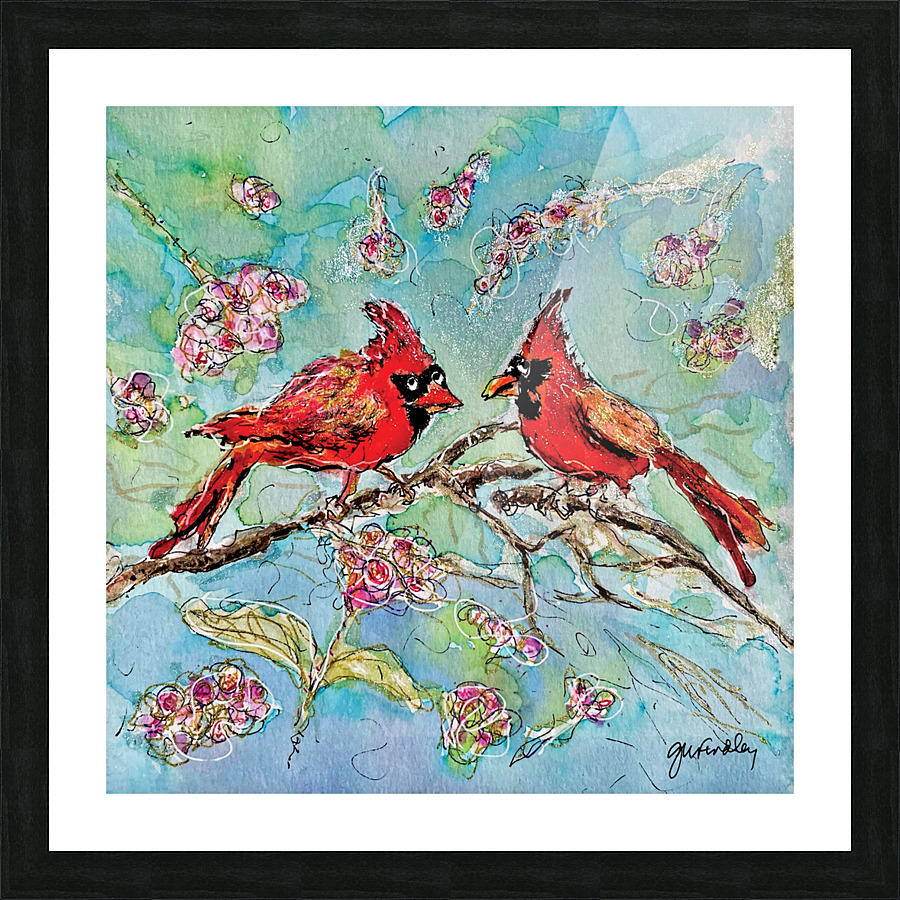 Cardinals Conversing  Picture Frame print
