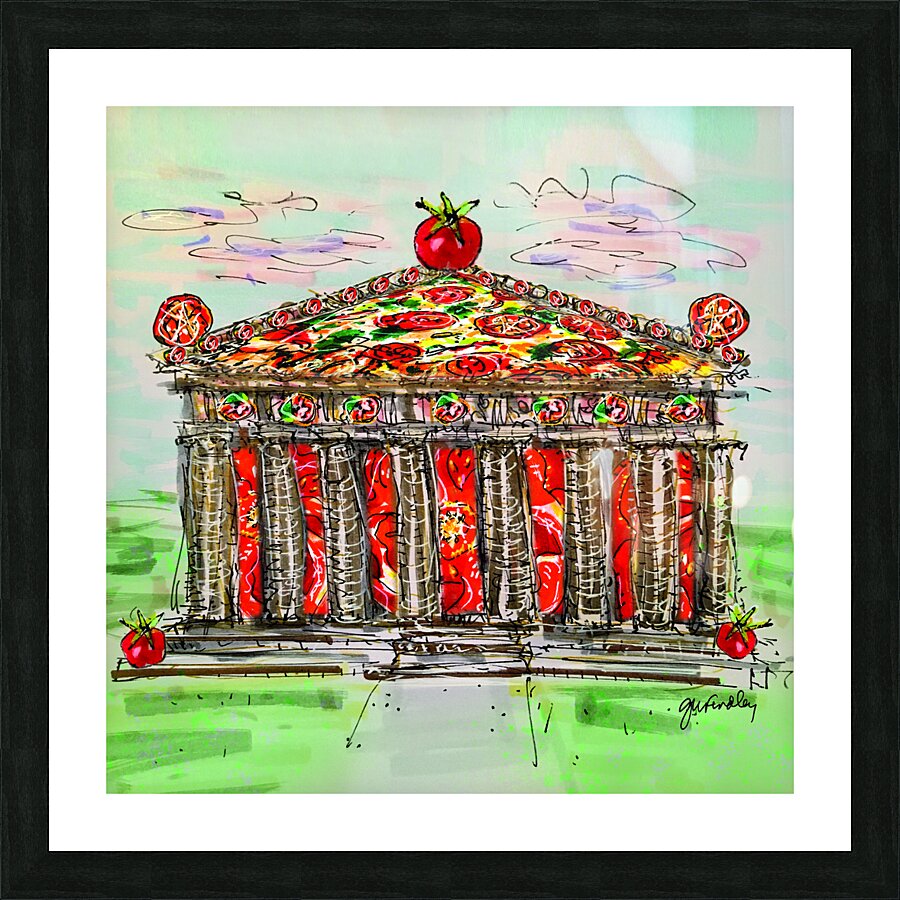 Acropolis Tomapolis Picture Frame print