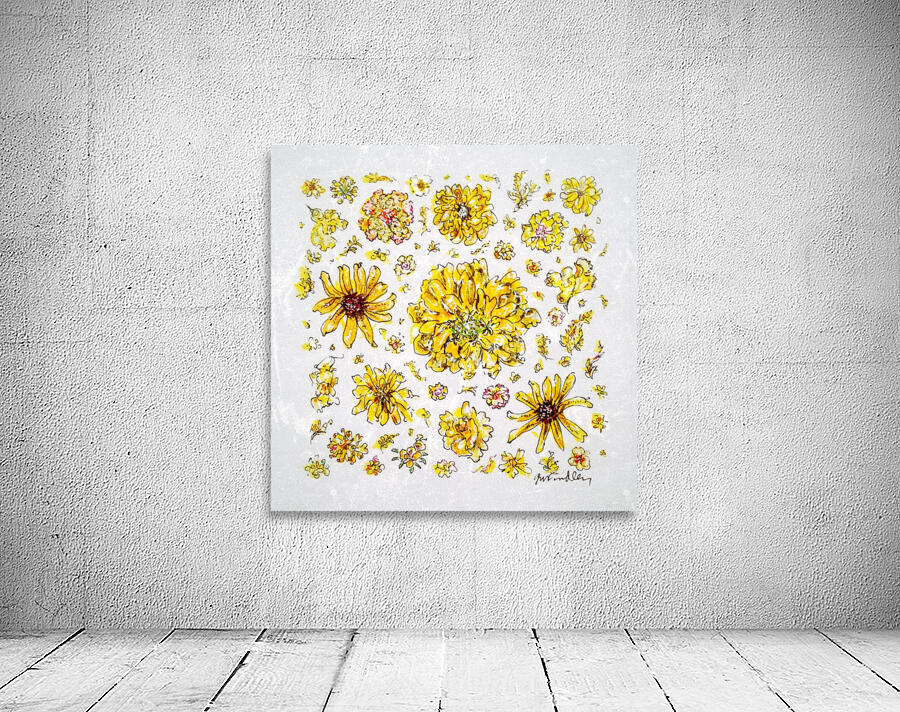 Yellow Flowers Wall Preview