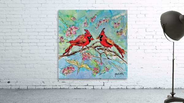 Cardinals Conversing  Wall Preview