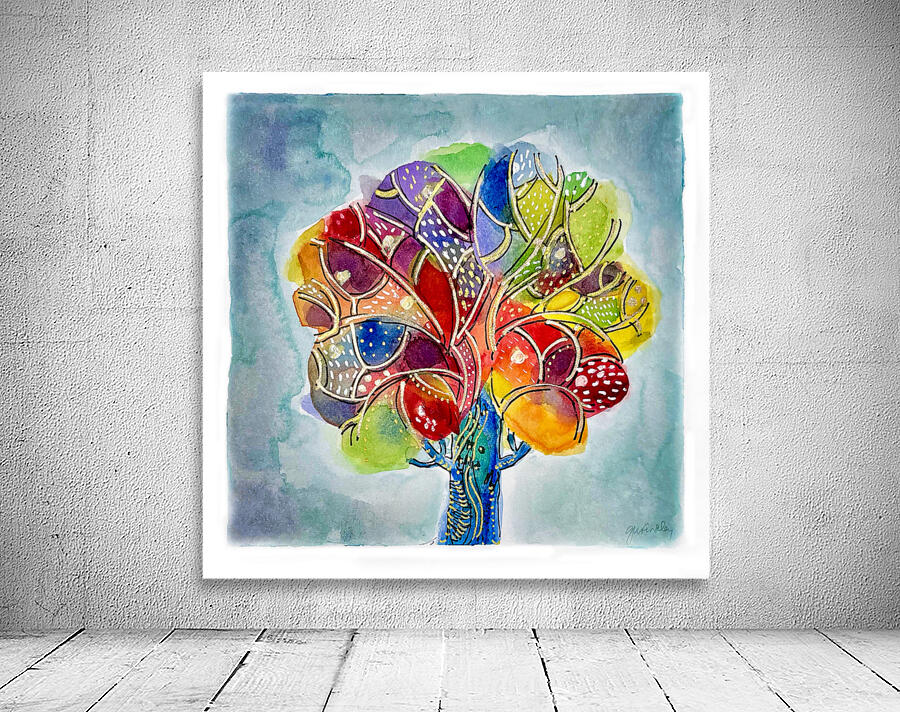 Rainbow Tree Wall Preview