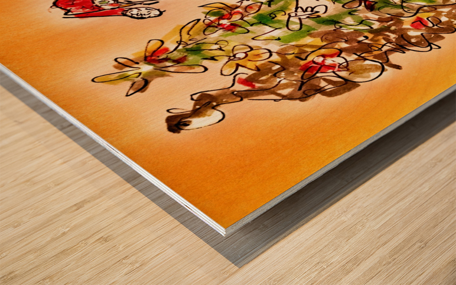 Easy Treezy Wood print