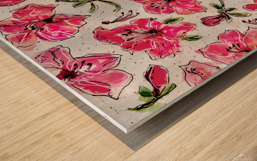 Pink Petals Wood print