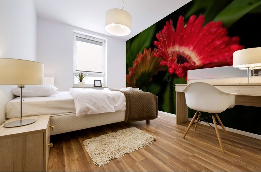 Two Flowers Mural print