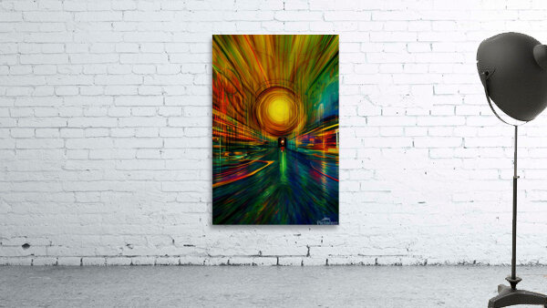 Peacock Sunset Wall Preview