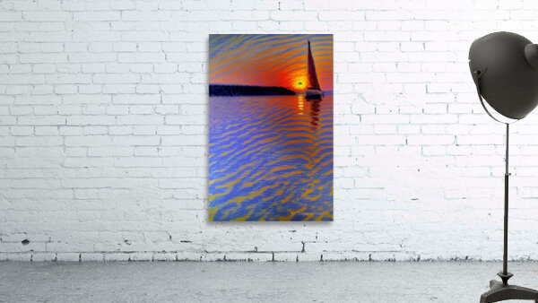 Tiger Sunset Wall Preview