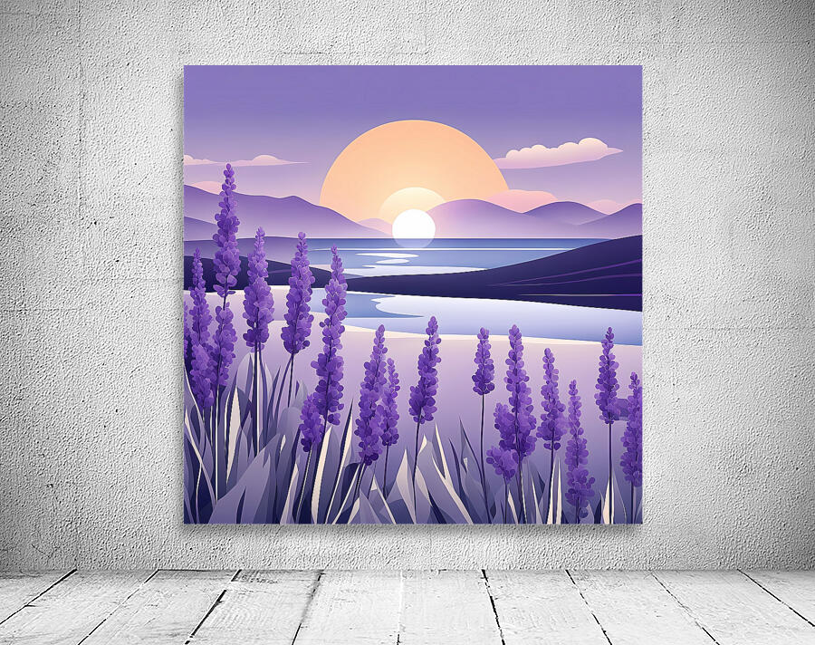 Lavender Lake Wall Preview