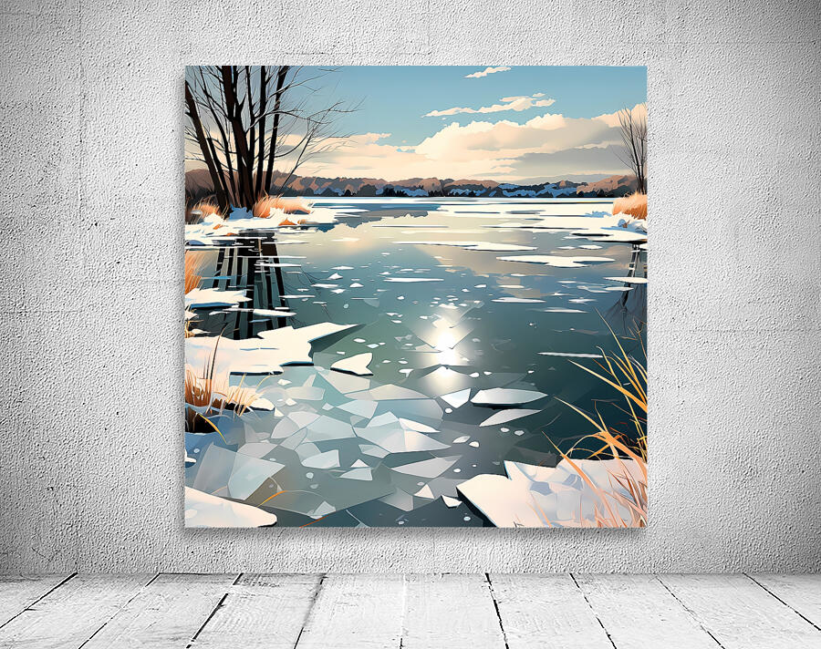 Frozen Lake Wall Preview