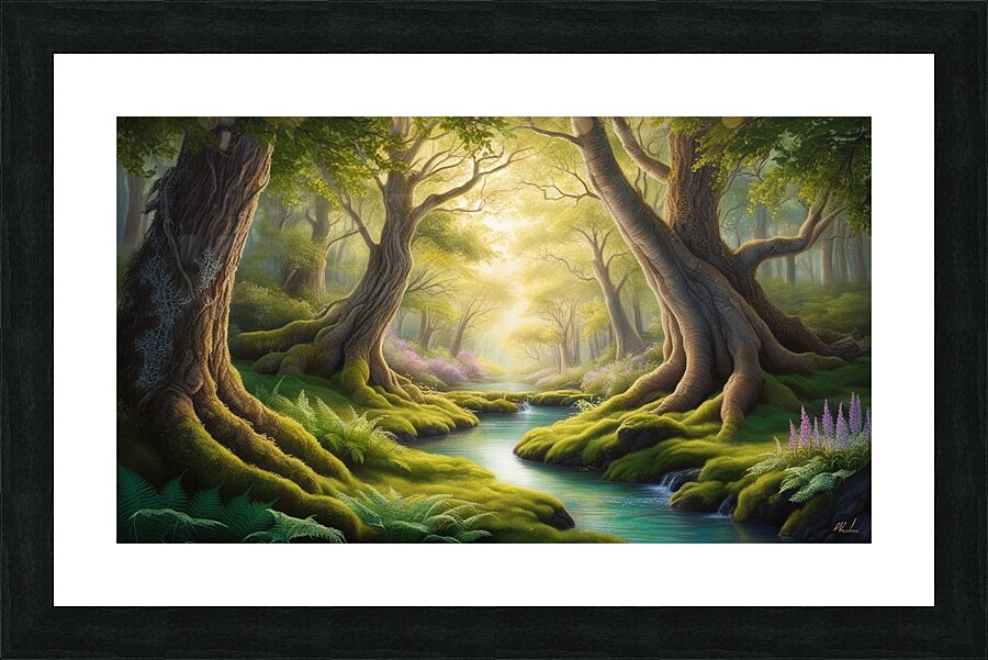 Forests Happy Place Picture Frame print
