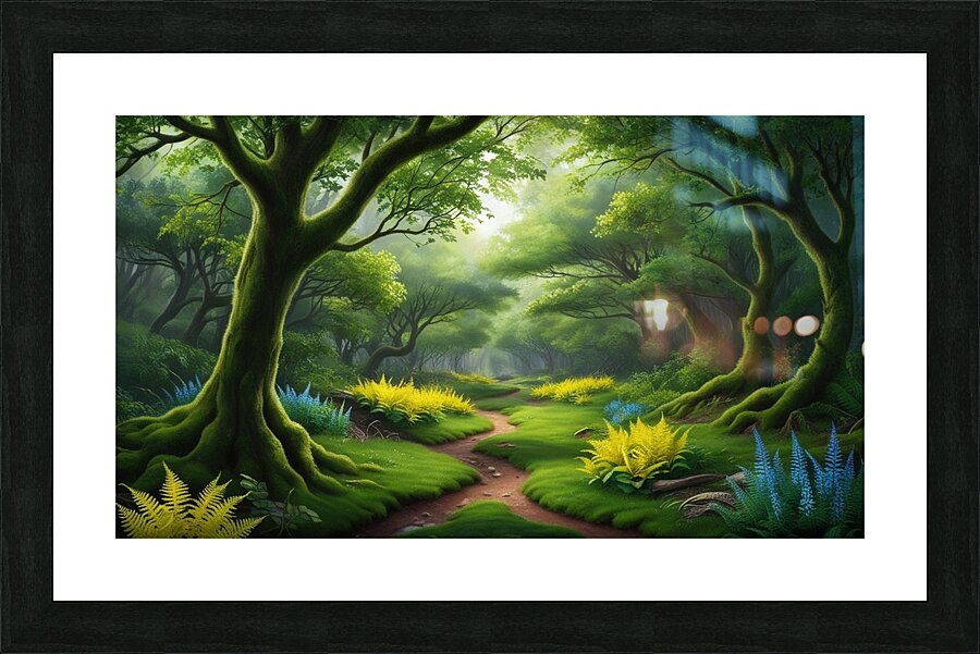 Forest Path Serenity Picture Frame print